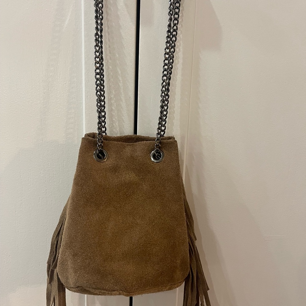 Crossbody Suede Fringe Mini